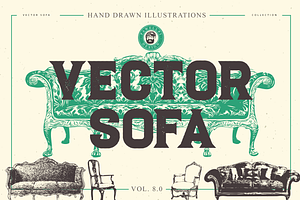 VECTOR SOFA HAND DRAWN BUNDLE 8.0