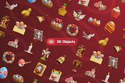 Easter Eggs 3D Icons, an Object 3D Model by Rakata Studio (Thumbnail 5 of 7)