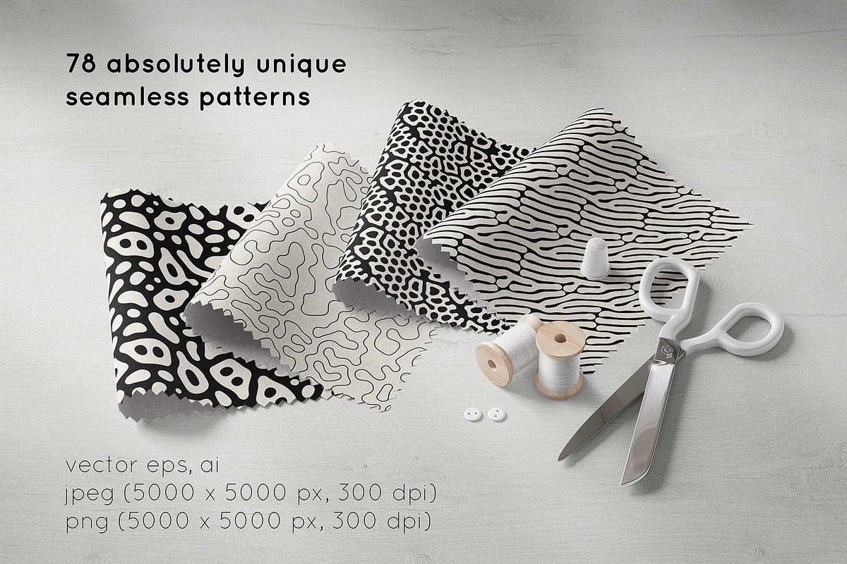 Big Bundle: 78 Seamless Patterns, a Pattern Graphic by Curly_Pat (Photo 2 of 17)