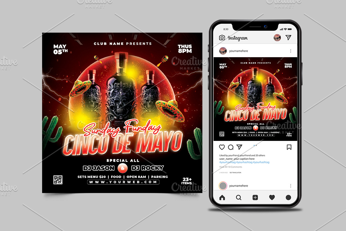 Cinco De Mayo Flyer, a Flyer Template by StarPixles11 (Photo 2 of 3)