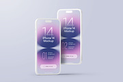 iPhone 14 Pro Clay Mockup Set, an iPhone Mockup by Deeplab (Thumbnail 9 of 18)