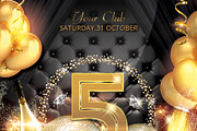 Anniversary And Birthday Party Flyer, a Flyer Template by Artolus (Thumbnail 4 of 4)