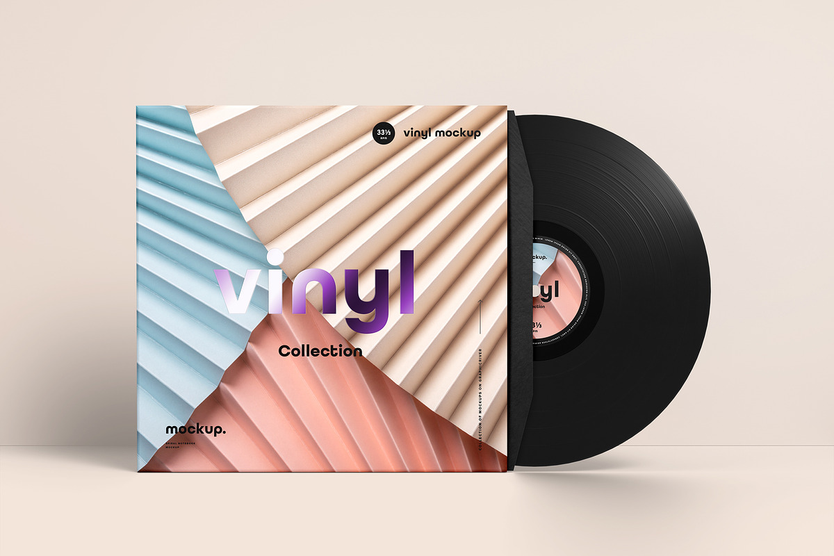 Vinyl Mock-up 5, a Merchandise Mockup by Yogurt86 (Photo 9 of 9)