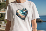 Beach Heart  Clipart Bundle, an Illustration by SVGArt (Thumbnail 7 of 8)