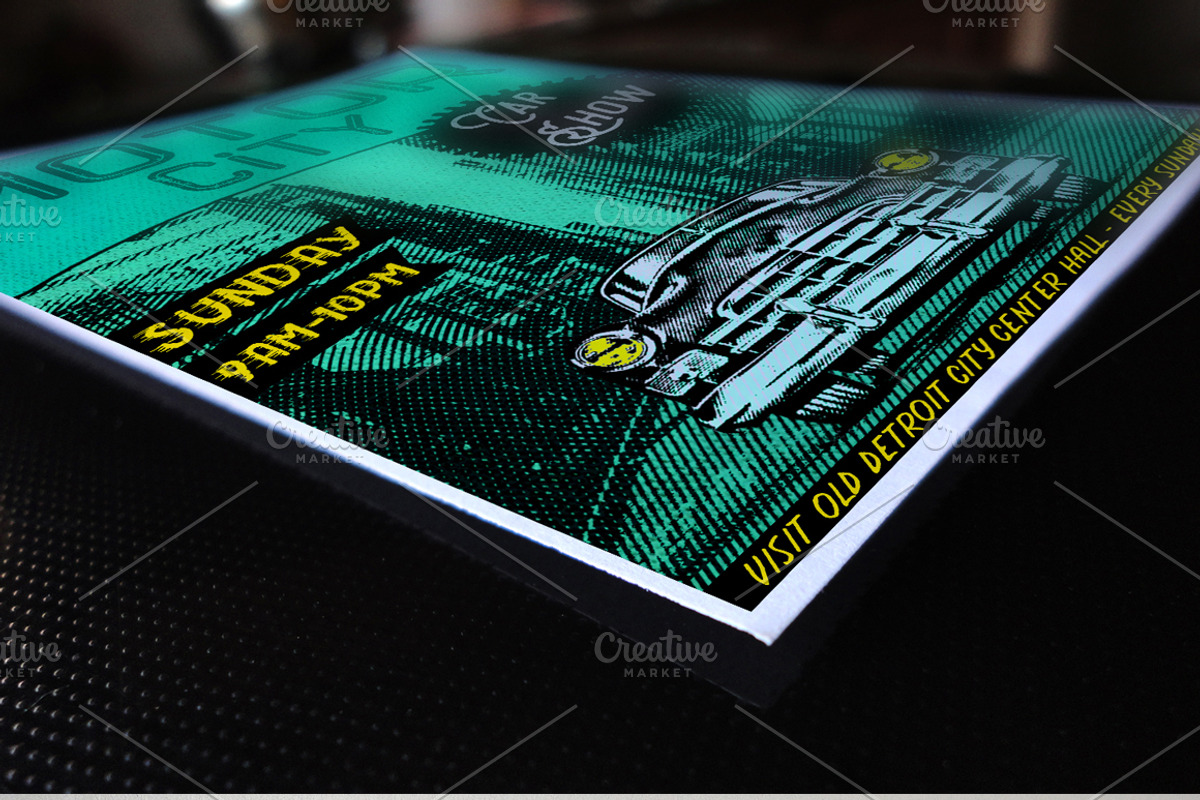 Halftone Vintage Cars, an Object Graphic by Bart Wesolek (Photo 3 of 3)