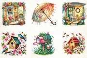 Watercolor Cozy Spring Sublimation, an Illustration by DreamCafeArt (Thumbnail 3 of 5)