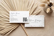 Floral Business Card Canva Template, a Business Card Template by Arslan (Thumbnail 1 of 6)