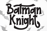 Batman Knight | Script Font, a Script Font by Scratchones (Thumbnail 1 of 9)