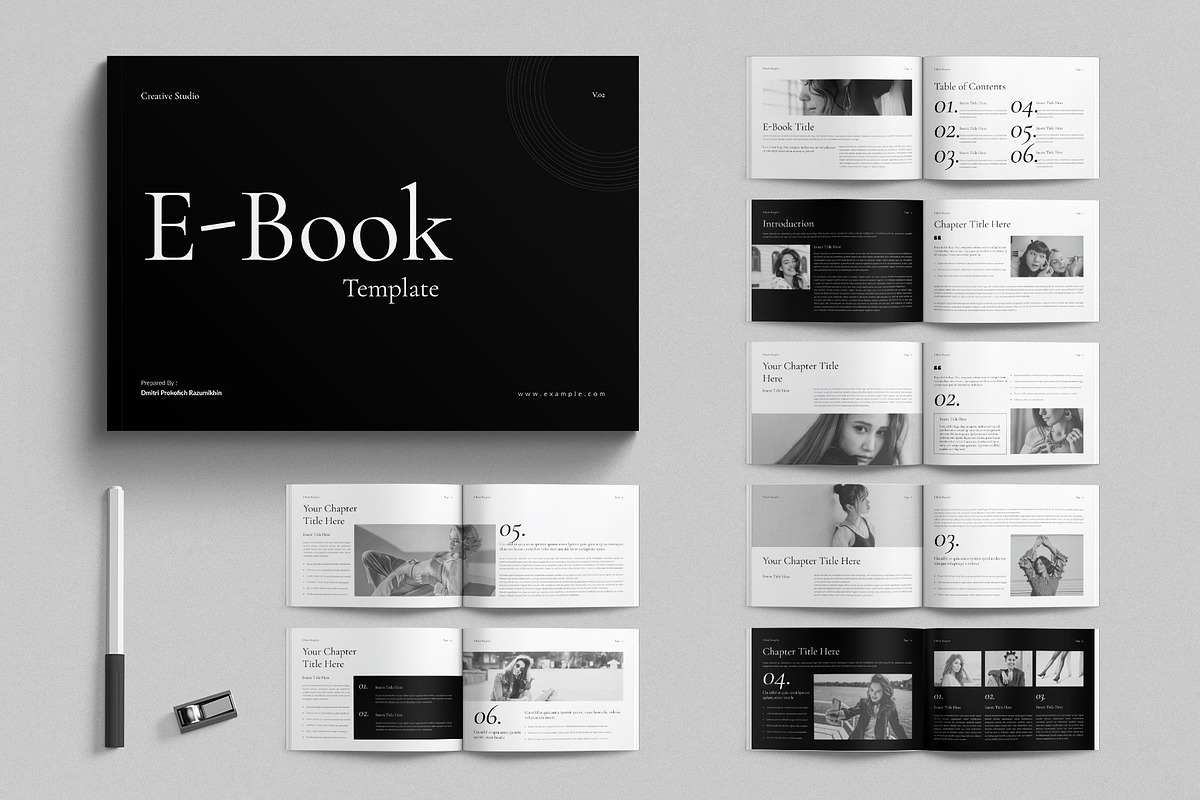 E-Book Template Landscape, a Magazine Template by E-Type (Photo 1 of 7)