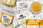 Beekeeping. Hand drawn ink set, a Food Illustration by Alena Kaz (Thumbnail 3 of 4)