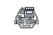 Food Truck Vintage Badge Logo, a Branding & Logo Template by Billah Hub (Thumbnail 2 of 3)