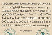 Lumend Vintage – Sans Serif Stamp, a Sans Serif Font by Craft Supply Co. (Thumbnail 8 of 8)