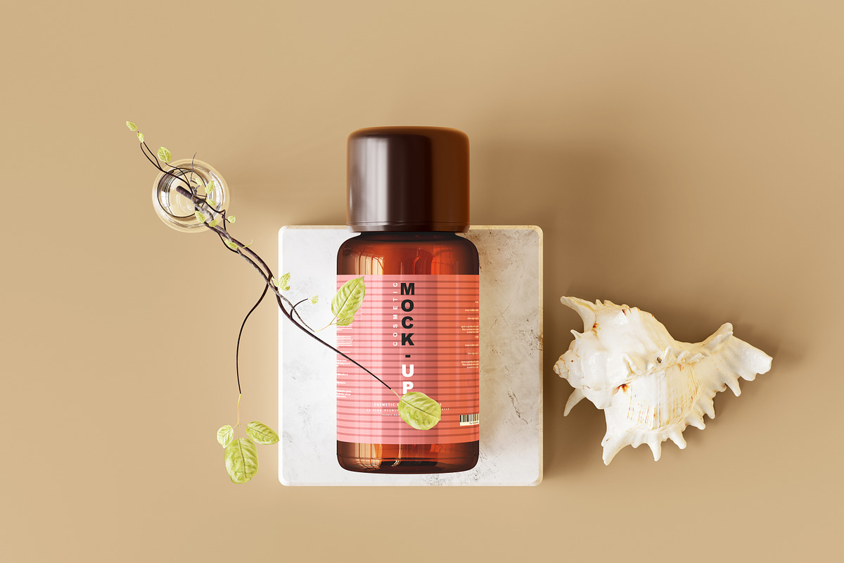 250+ Cosmetic Branding Mockup Bundle, a Cups & Container Mockup by pmvch (Photo 162 of 273)