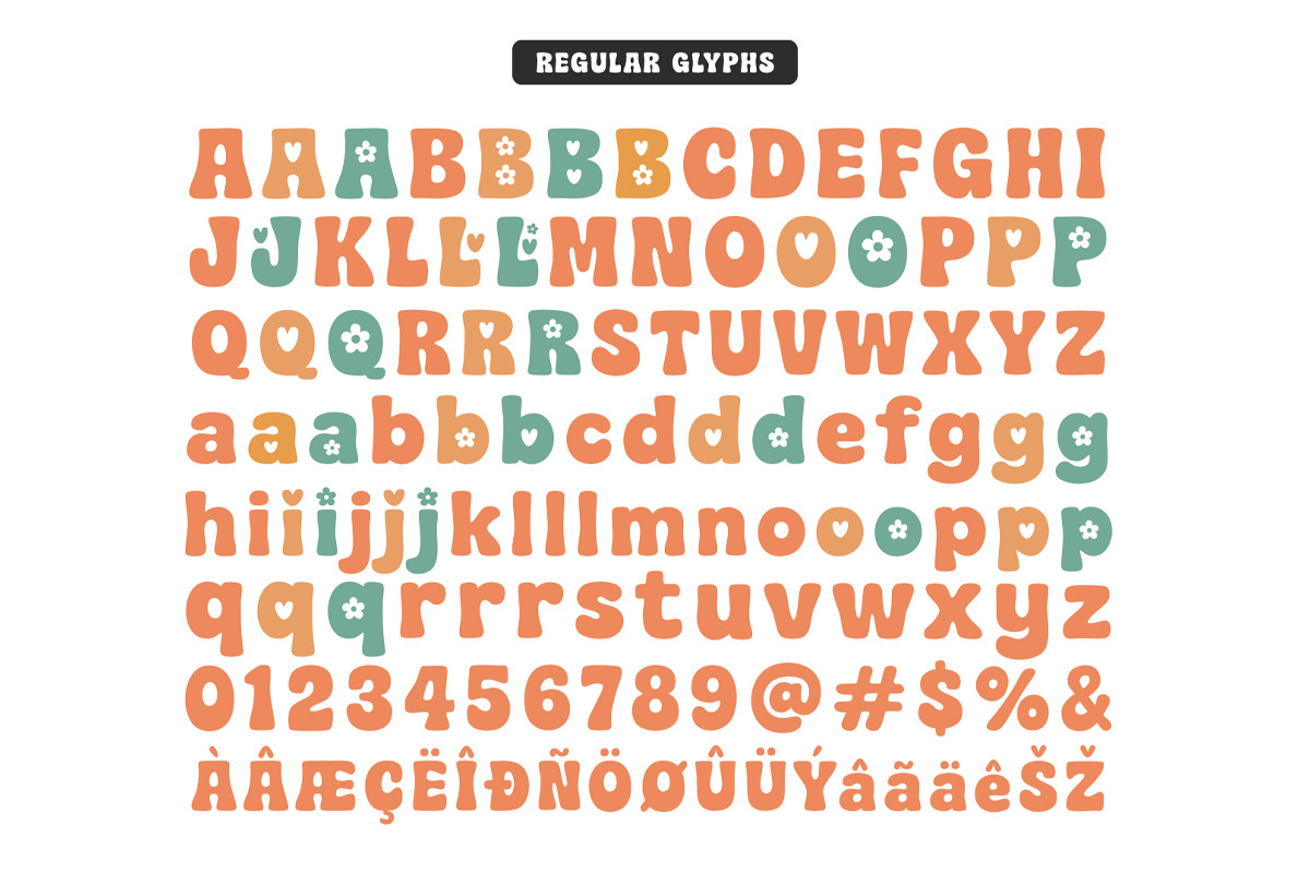 Rtro Club - Groovy Retro Font, a Handwritten Font by Jozoor (Photo 8 of 9)