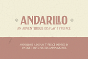 Andarillo - Display Font, a Serif Font by Franklin Veiga (Thumbnail 1 of 11)
