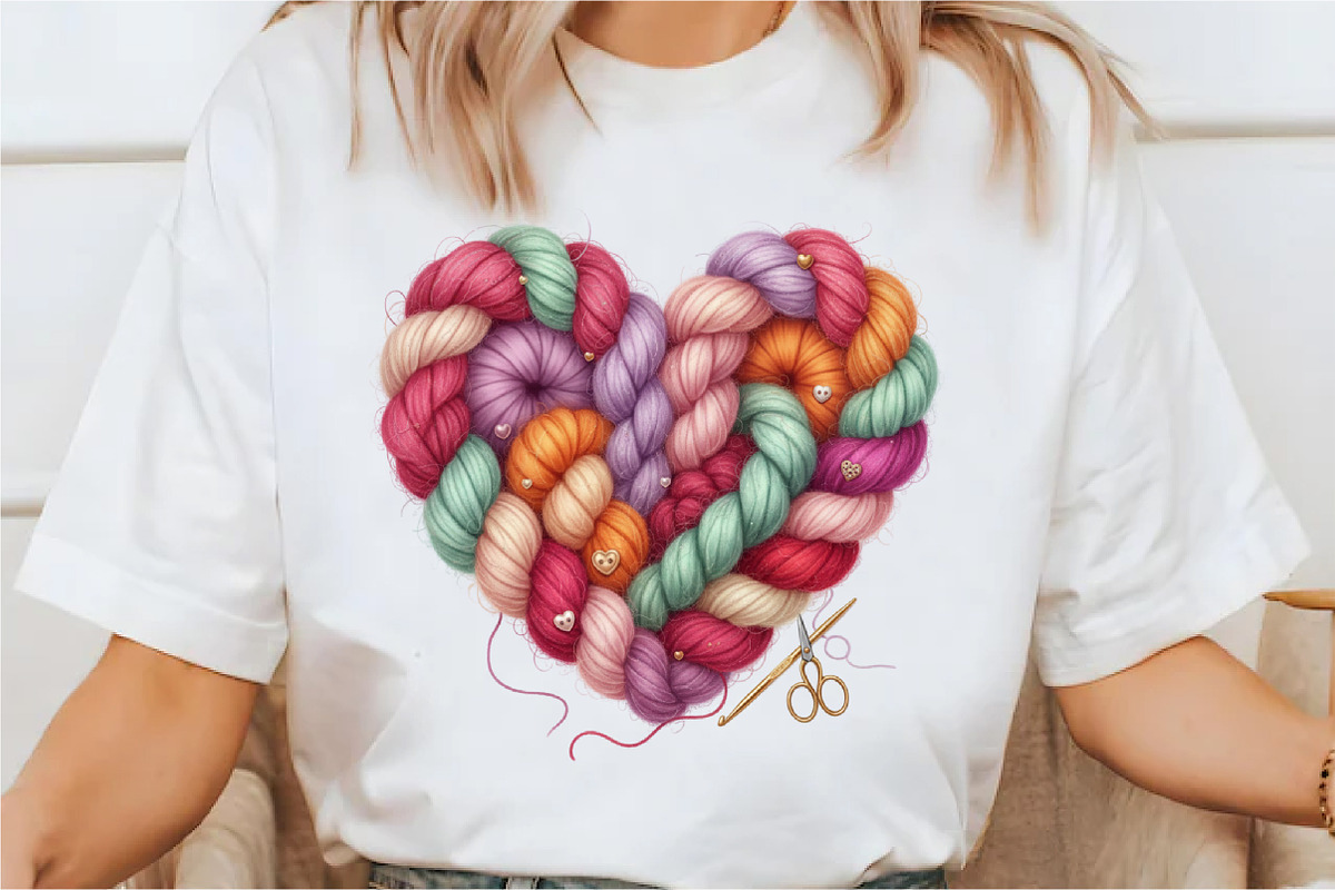 Crochet Style Love Png,Faux Knitted, an Illustration by Designking (Photo 4 of 6)