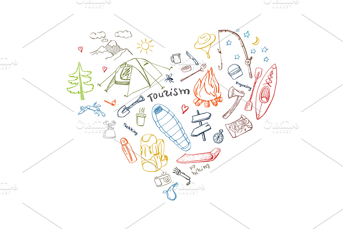 Camping doodles collection, a Food Illustration by airdynamic (Photo 4 of 4)