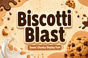 Biscotti Blast, a Slab Serif Font by Wow Magic (Thumbnail 1 of 6)