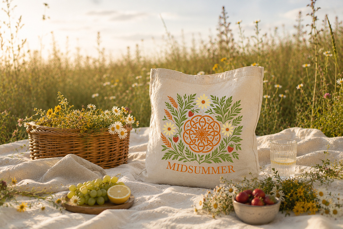 Midsummer Folk Symbols Vector Set, a Seasonal Illustration by Christine Krahl (Photo 4 of 11)