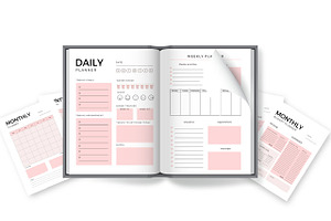 Daily Weekly Monthly Digital Planner