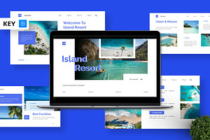 Island Resort - Travel Keynote, a Presentation Template by Deepslide Studio