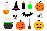 Halloween stickers PNG template, an Animal Illustration by IrinaShishkova (Thumbnail 3 of 4)