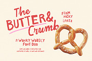 Butter And Crumb Font Duo, a Handwritten Font by Nicky Laatz (Thumbnail 1 of 19)