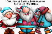 Christmas Santa Sublimation, an Illustration by Craft Nest (Thumbnail 1 of 6)