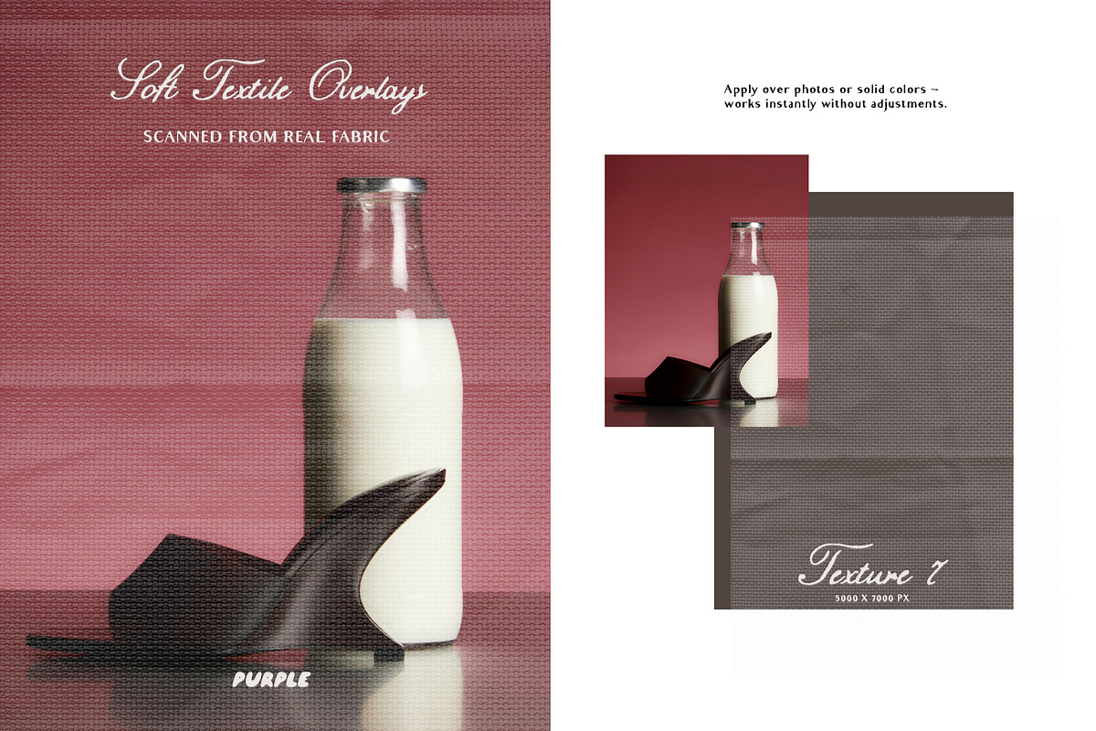 Soft Textile Overlays, a Texture Graphic by Purple (Photo 7 of 22)
