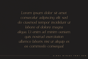 Alora & Mirage - Modern Font Duo