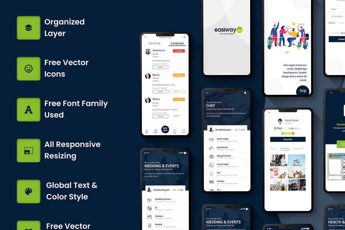 Home Service App || On-demand, an App Template by Istiak Ahmed (Photo 2 of 7)