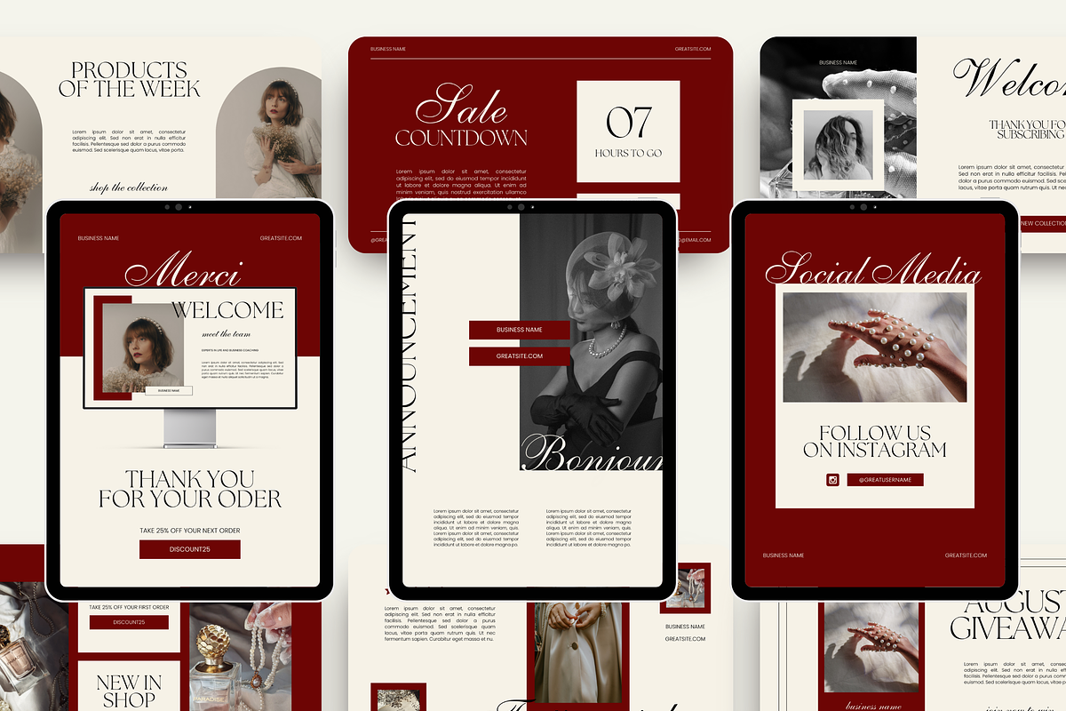 Email Marketing Newsletter Template, an Email Template by Branding Babe Co. (Photo 3 of 9)