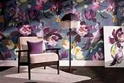 Purple floral pattern, orchids, a Pattern Graphic by Lisima (Thumbnail 9 of 15)