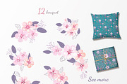 Sakura collection, a Pattern Graphic by oKOLOstyle (Thumbnail 5 of 7)