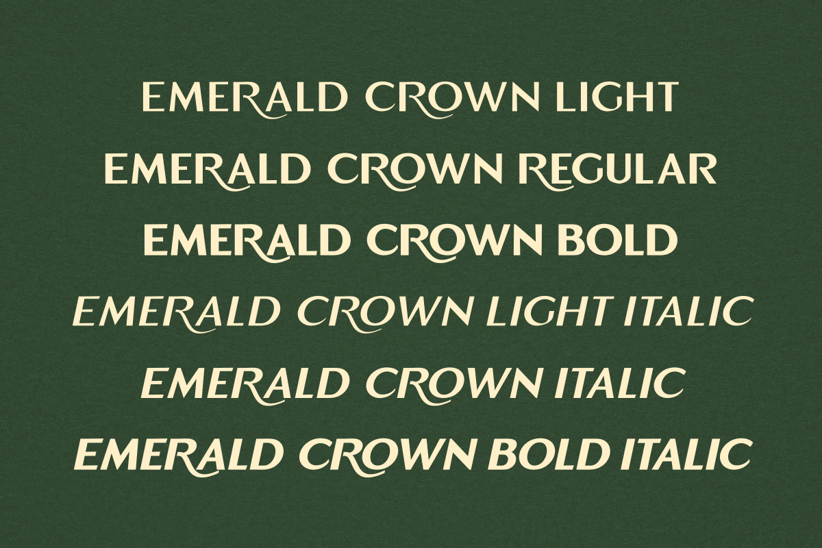 Emerald Crown - Stylish Sans, a Sans Serif Font by Fikryal Studio (Photo 3 of 12)