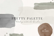 Pretty Palette PS Watercolor Brushes, a Brush Add-On by Chelsea Bromley (Thumbnail 1 of 4)