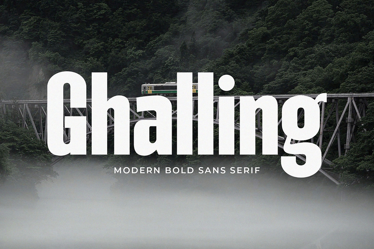 Ghalling - Modern Bold Sans Serif, a Sans Serif Font by TypeLogue (Photo 1 of 5)