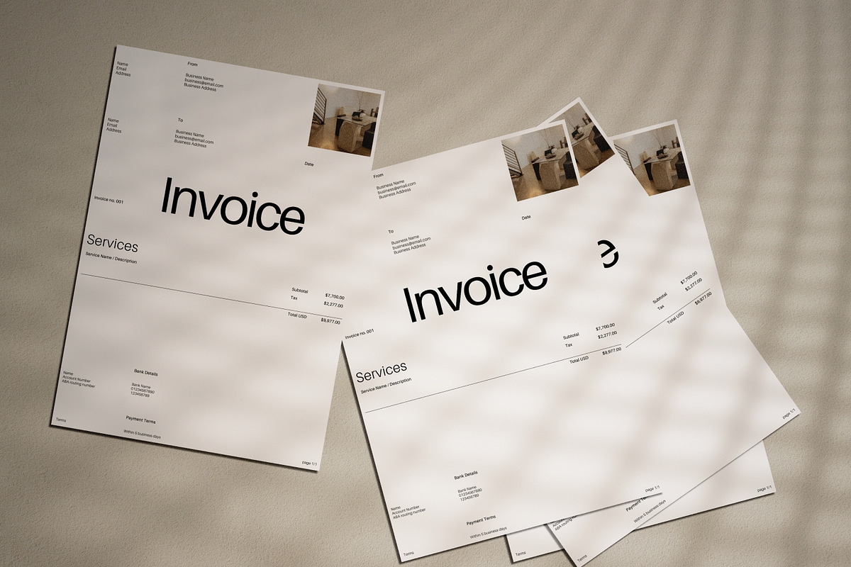 Invoice Template for Small Business, a Stationery Template by GLDN Studio (Photo 3 of 8)