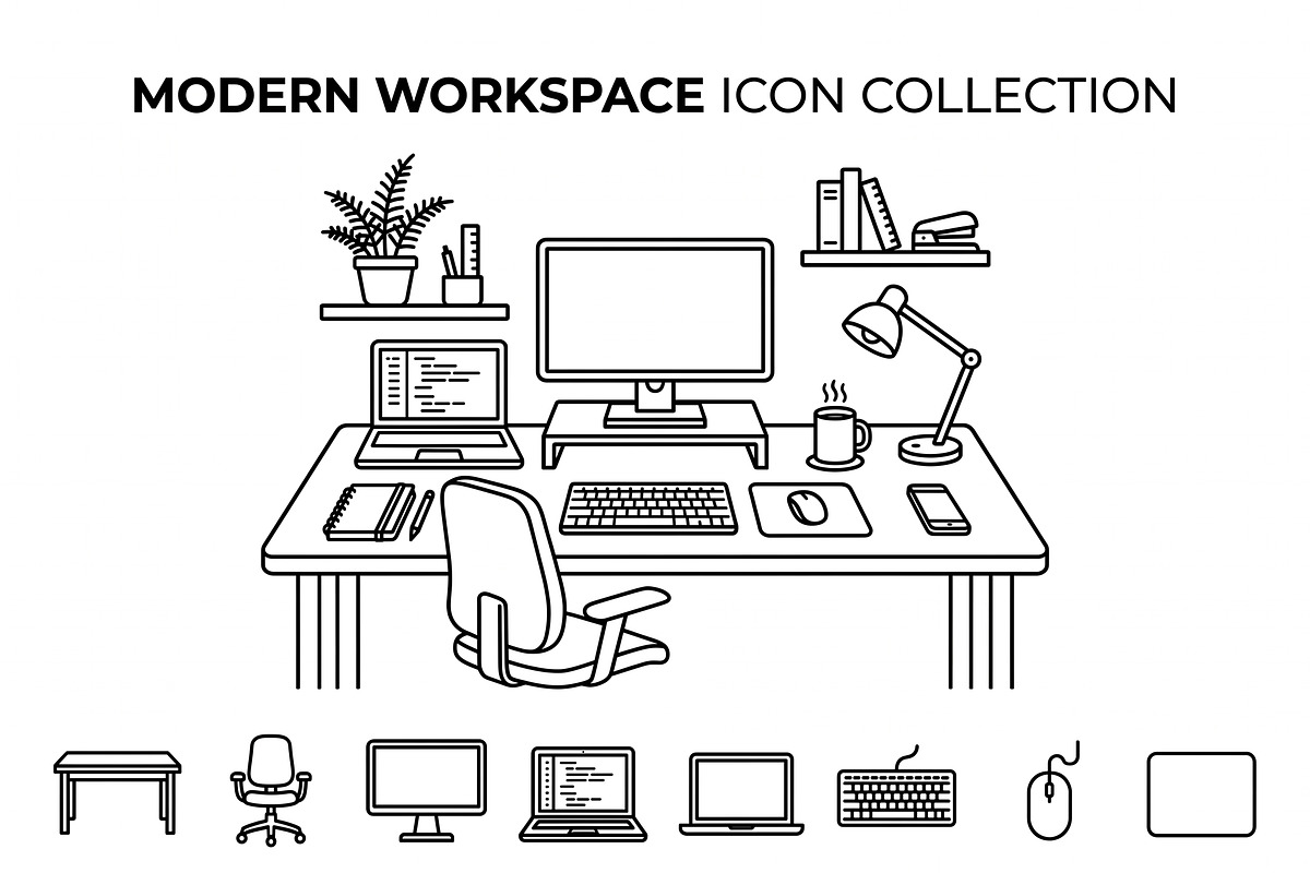 Bundles Remote Outline Icons, an Outline Icon by adenpinkstore (Photo 5 of 18)