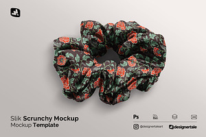 Silk Scrunchy Mockup