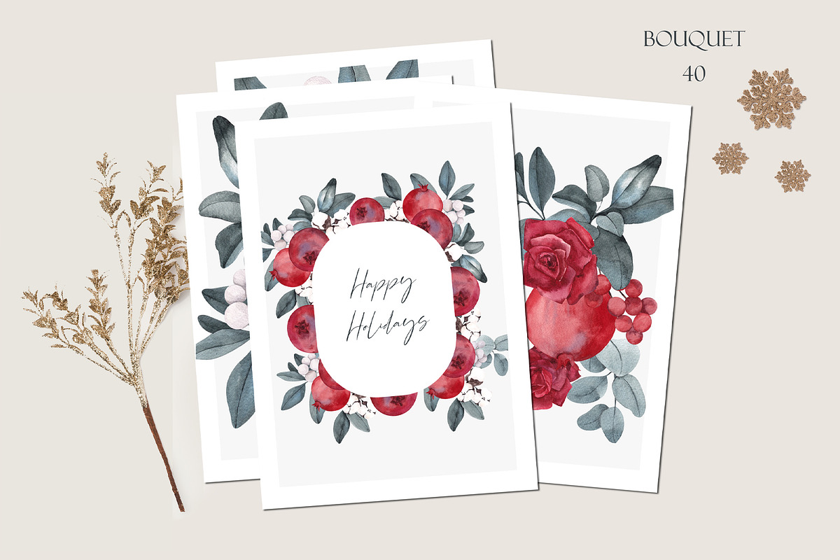 Christmas Creator. Watercolor season, a Decorative Illustration by ma_i_vi (Photo 12 of 21)