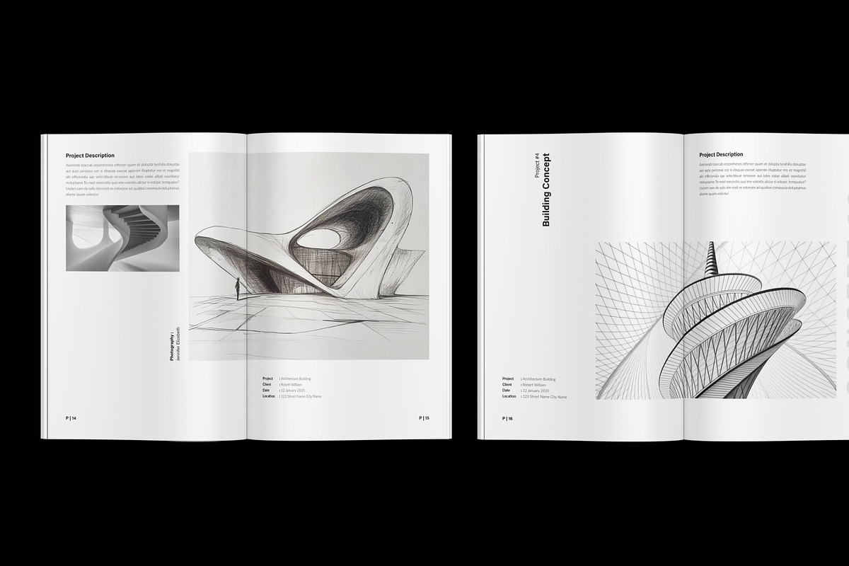 Professional Portfolio Template, a Brochure Template by NorthPeak (Photo 7 of 13)