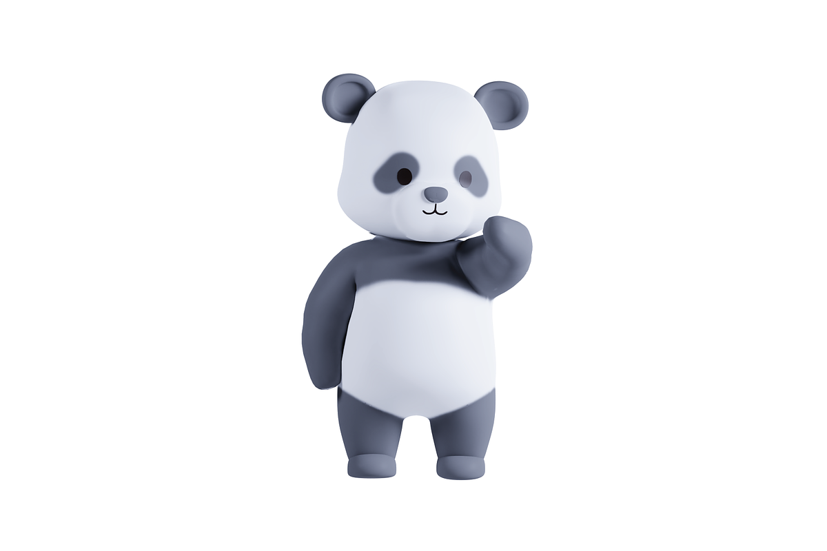 3D Pack Cute Animal Panda, an Animal 3D Model by Astuti Studio (Photo 4 of 11)