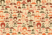 people profile icons pattern, a Pattern Graphic by vekstok (Thumbnail 3 of 4)