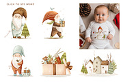 Happy Holidays. Christmas collection, an Animal Illustration by polikarpovaart (Thumbnail 4 of 15)