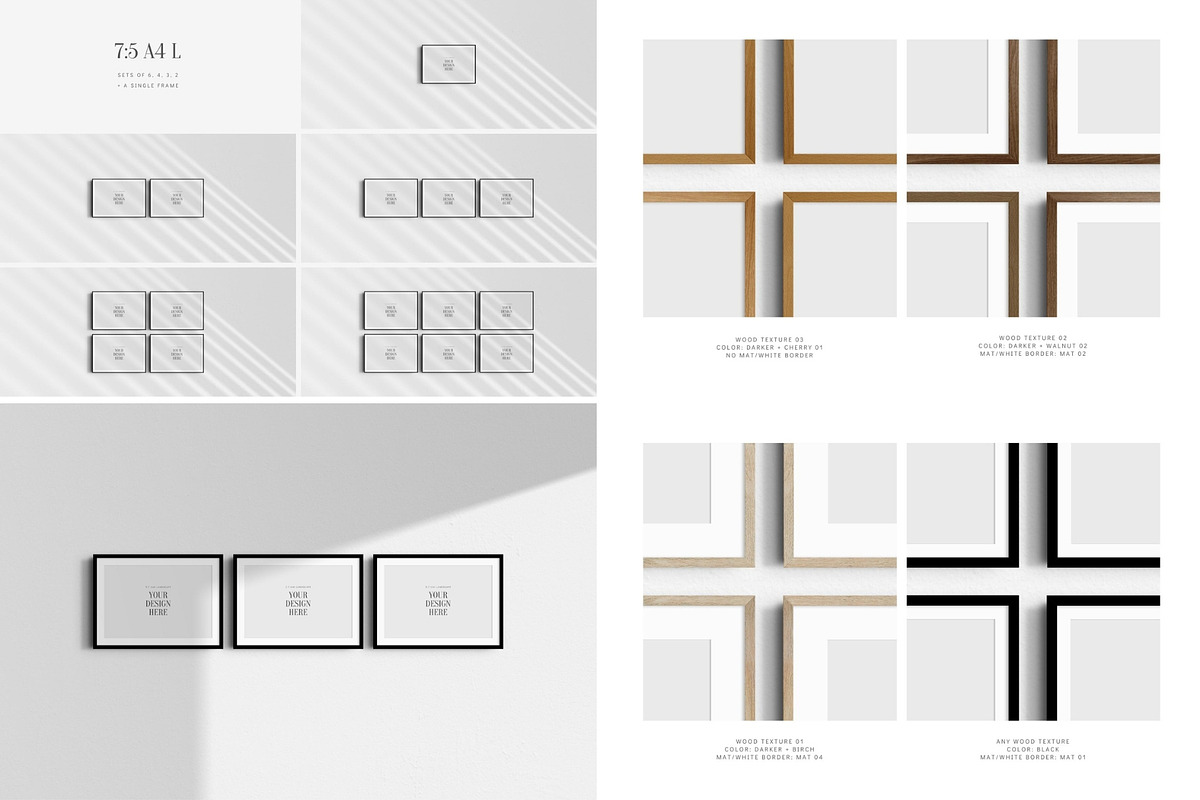 5:7 | 7:5 | A4 Frame Mockup Bundle, a Mockup by DESIGN BY nube (Photo 10 of 10)