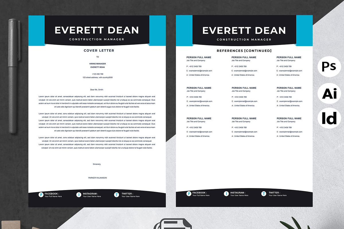 Construction Manager Resume, a Resume Template by Attractive Resume (Photo 3 of 3)
