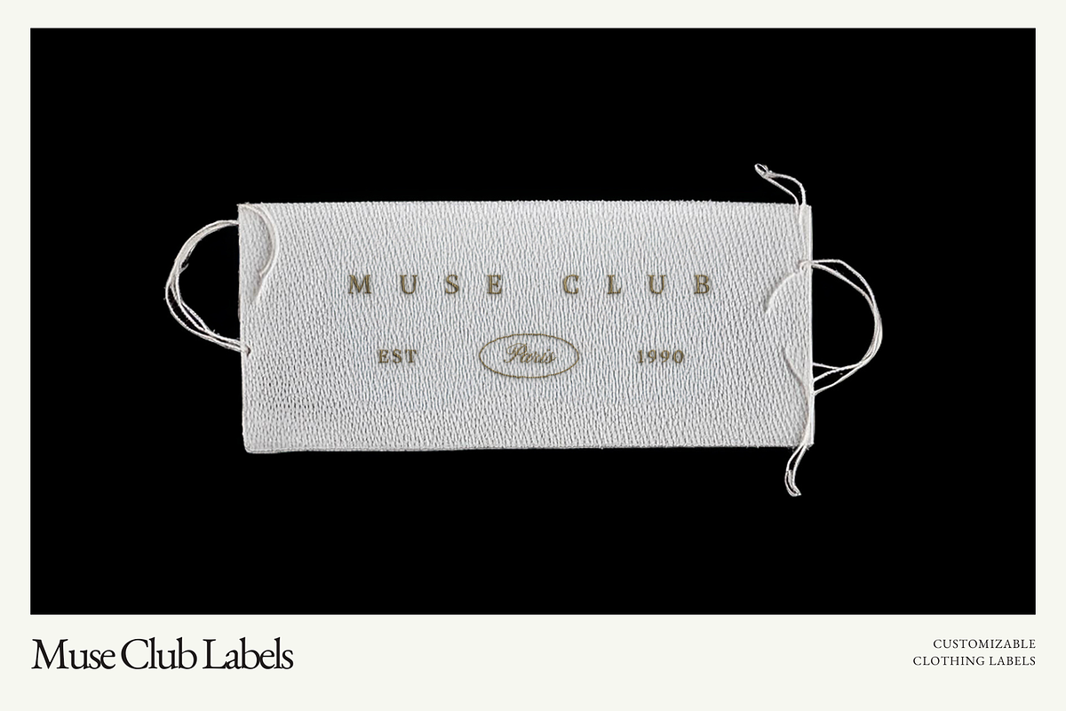 MUSE CLUB | Woven Label Mockups, an Apparel Mockup by Duet Atelier (Photo 6 of 6)