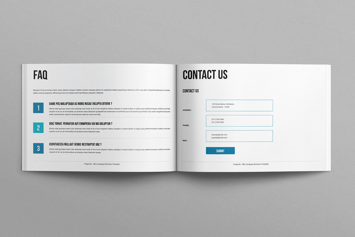 Company Brochure Template Landscape, a Brochure Template by E-Type (Photo 6 of 7)