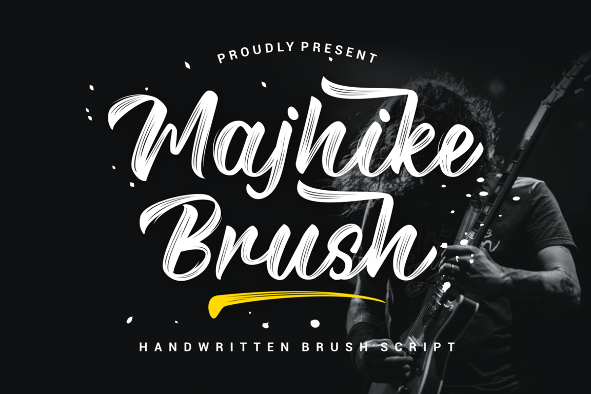 Majhike Brush Font, a Handwritten Font by Onotype (Photo 1 of 7)